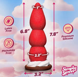 Strawberry Sweet Cream Premium Silicone 7.8" Dildo > Dildos > Other Dildos - Tophatter Daily Deals