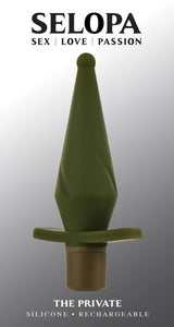 The Private (Green) – 5" Vibrating Butt Plug with 10 Speeds and Patterns > Anal Range > Vibrating Butt Plugs - Tophatter Daily Deals