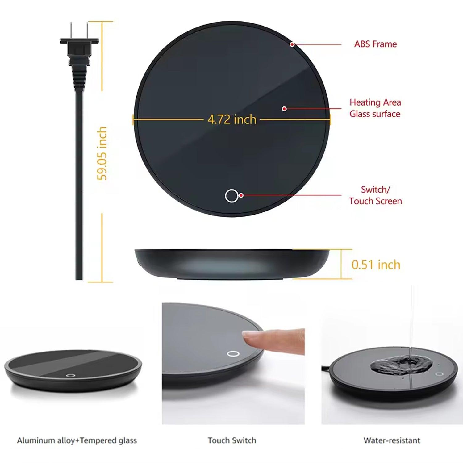 Coffee Mug Warmer - Cup Warmer with 2 Temperature Settings Smart Tea Warmer Portable Beverage Warmer Drink Warmer for Office丨Desk丨Cocoa丨Coffee丨Tea丨Milk丨Hot Drinks Home - Tophatter Daily Deals