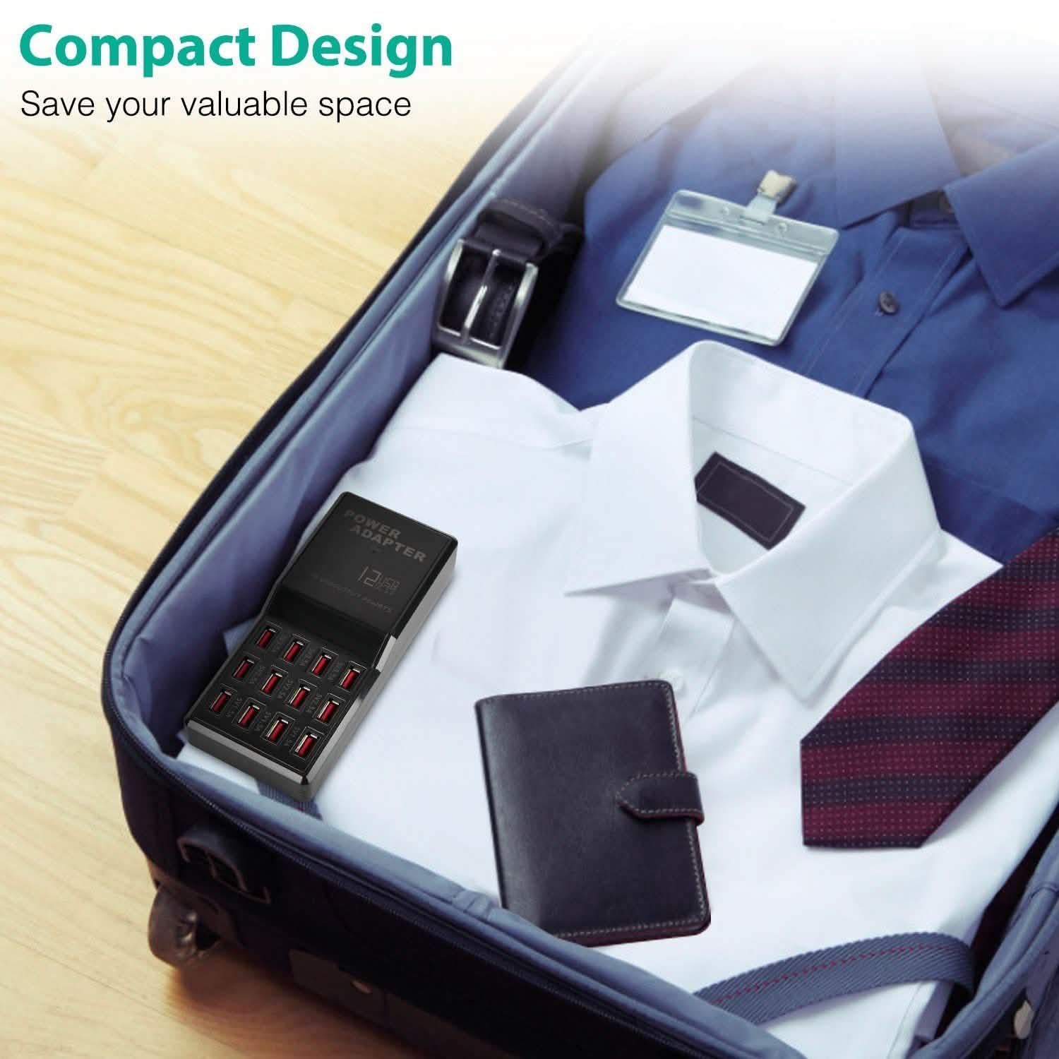 Multi 12 Port USB Charging Station Hub Mobile Accessories - Tophatter Daily Deals