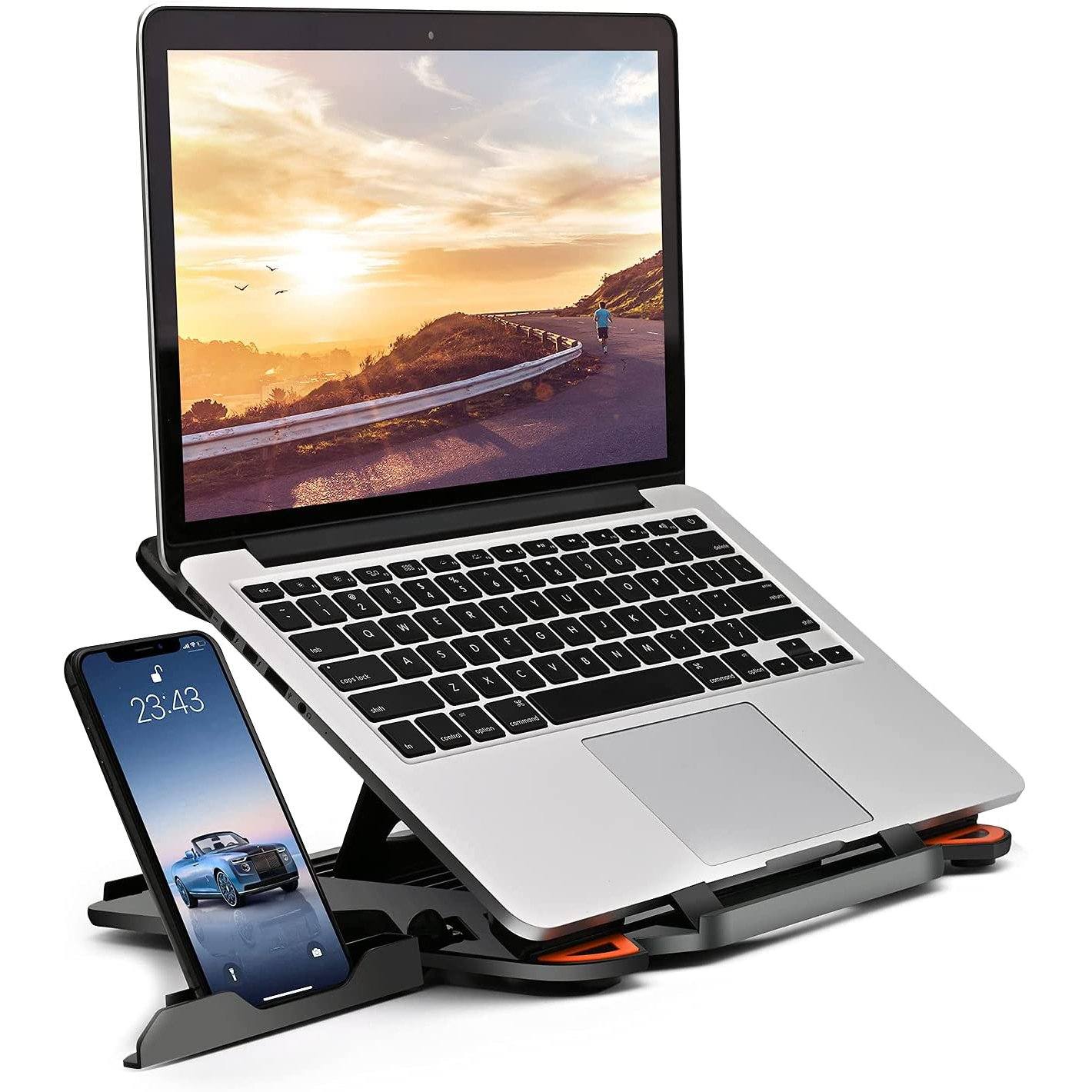Multi-Angle Phone Laptop Stand Laptop Stand - Tophatter Daily Deals