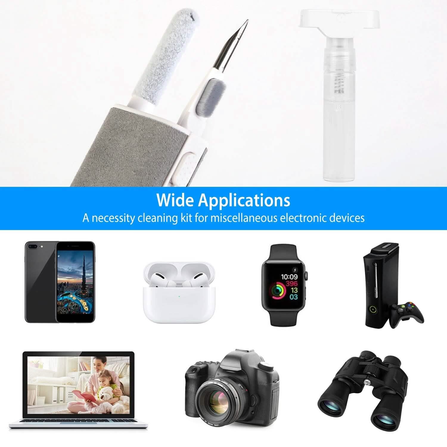 Multi-Function Airpod Pen Cleaner Kit Mobile Accessories - Tophatter Daily Deals