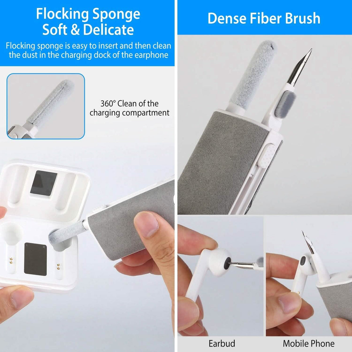 Multi-Function Airpod Pen Cleaner Kit Mobile Accessories - Tophatter Daily Deals