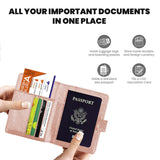 Multi Function Glitter Bling RFID Passport Organizer With CDC Vaccination Card Holder Handbags & Wallets - Tophatter Daily Deals