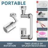 Multi Functional Large Angle Rotating Bathroom Sink Bath - Tophatter Daily Deals