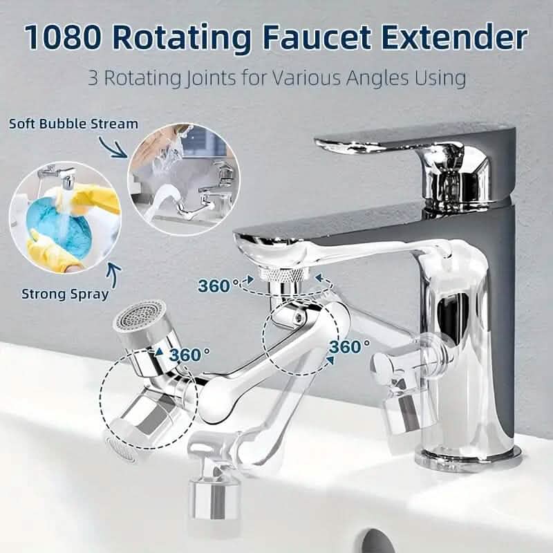 Multi Functional Large Angle Rotating Bathroom Sink Bath - Tophatter Daily Deals