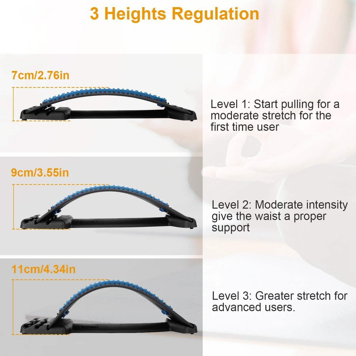Multi-Level Lumbar Spinal Support Stretcher Health & Wellness - Tophatter Daily Deals