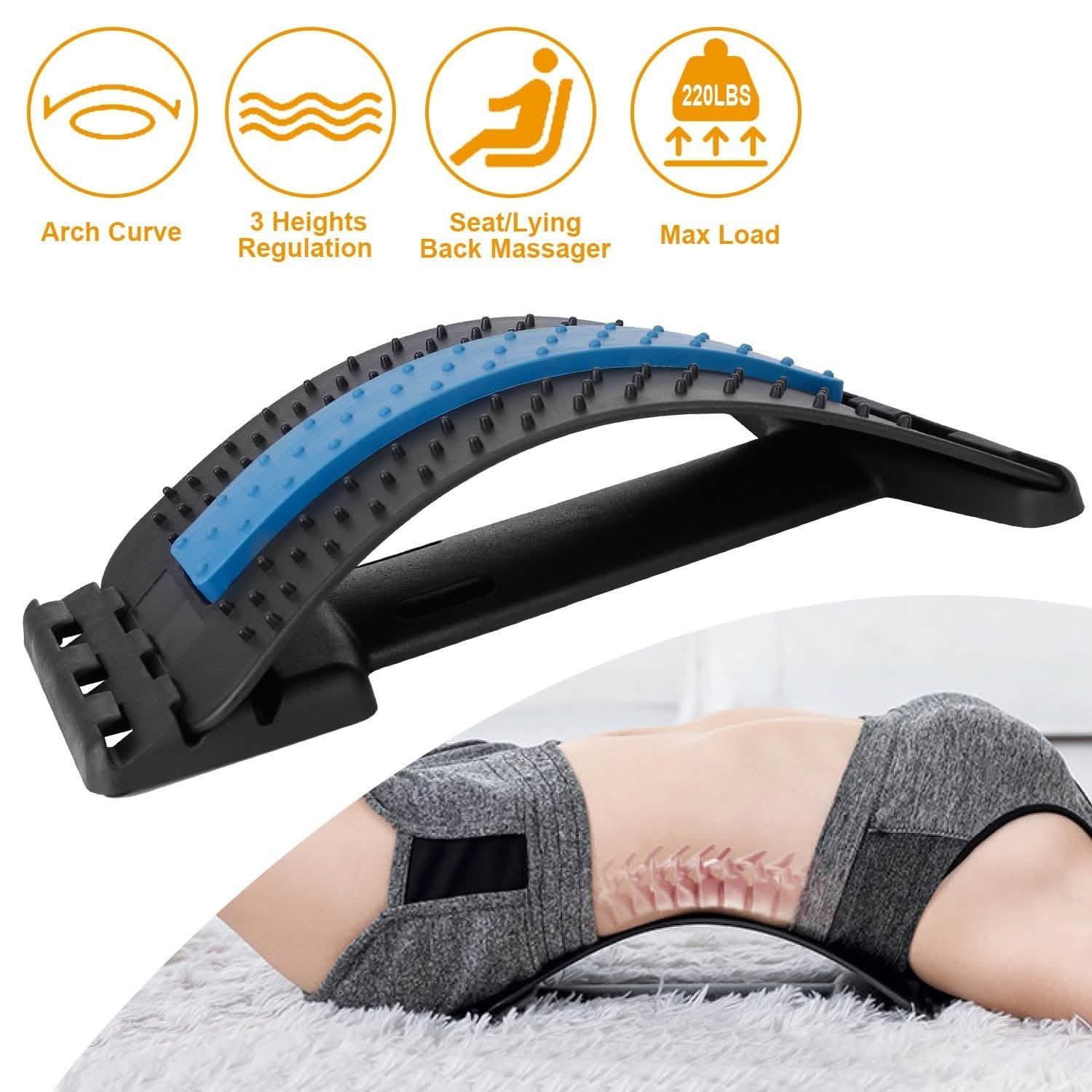Multi-Level Lumbar Spinal Support Stretcher Health & Wellness - Tophatter Daily Deals