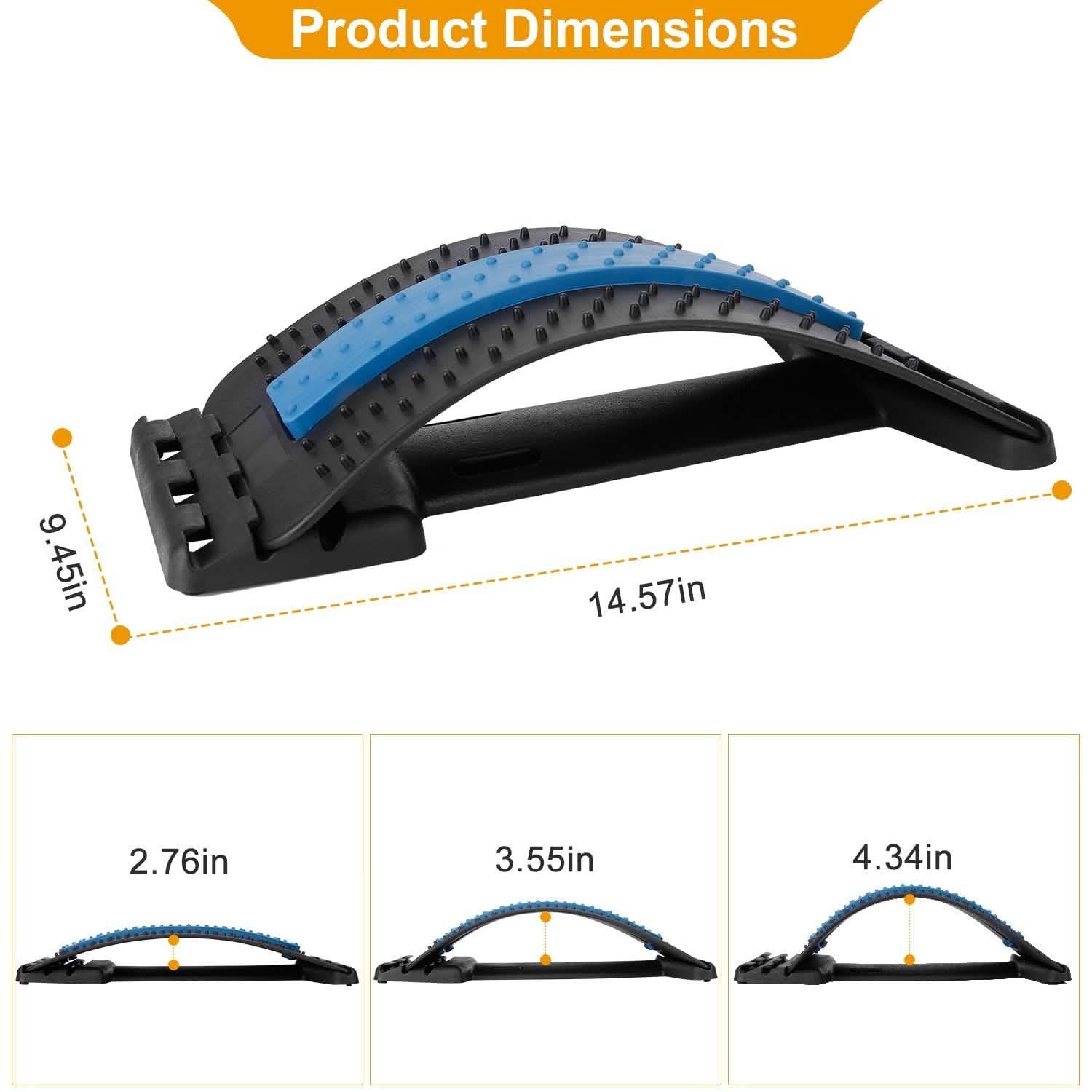 Multi-Level Lumbar Spinal Support Stretcher Health & Wellness - Tophatter Daily Deals