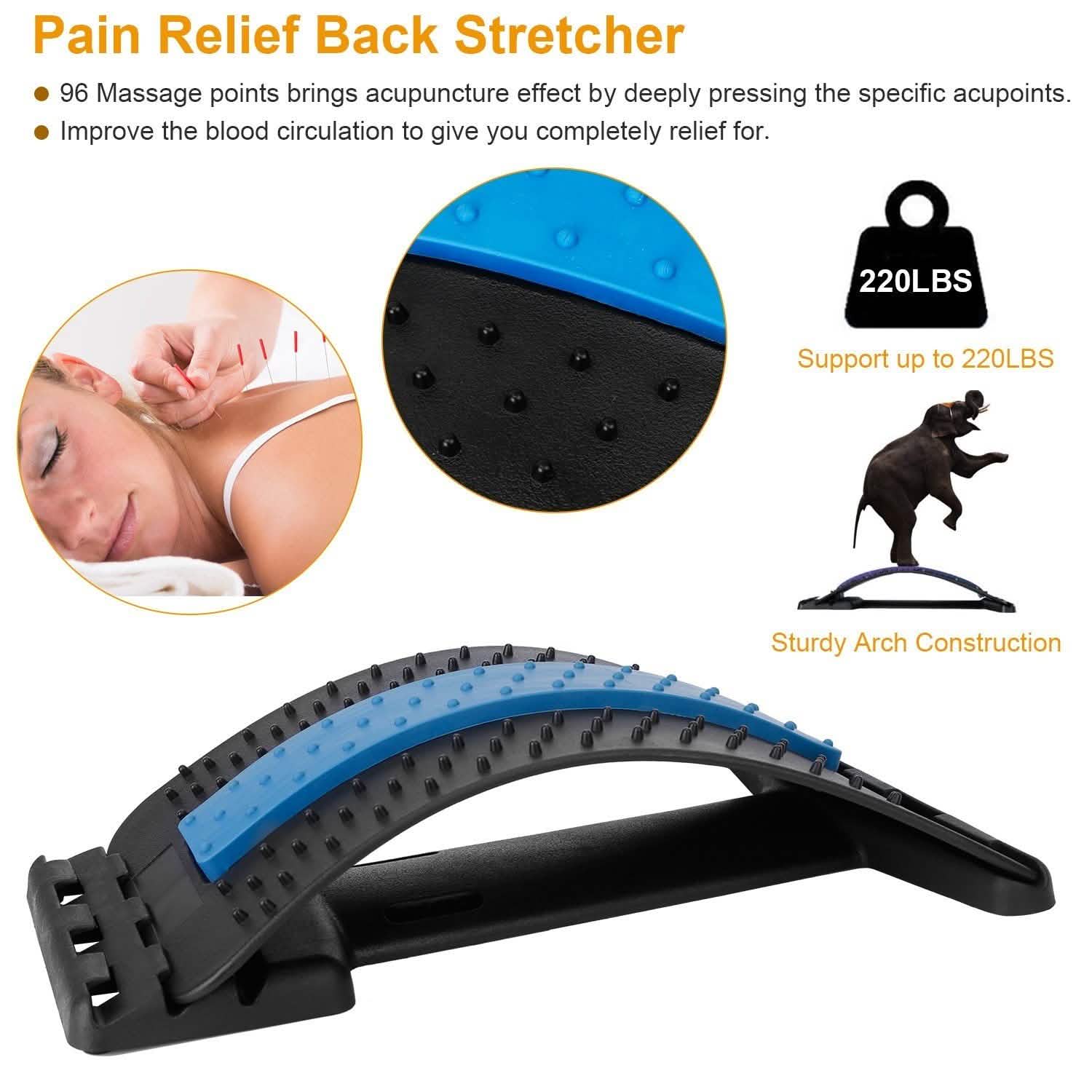 Multi-Level Lumbar Spinal Support Stretcher Health & Wellness - Tophatter Daily Deals