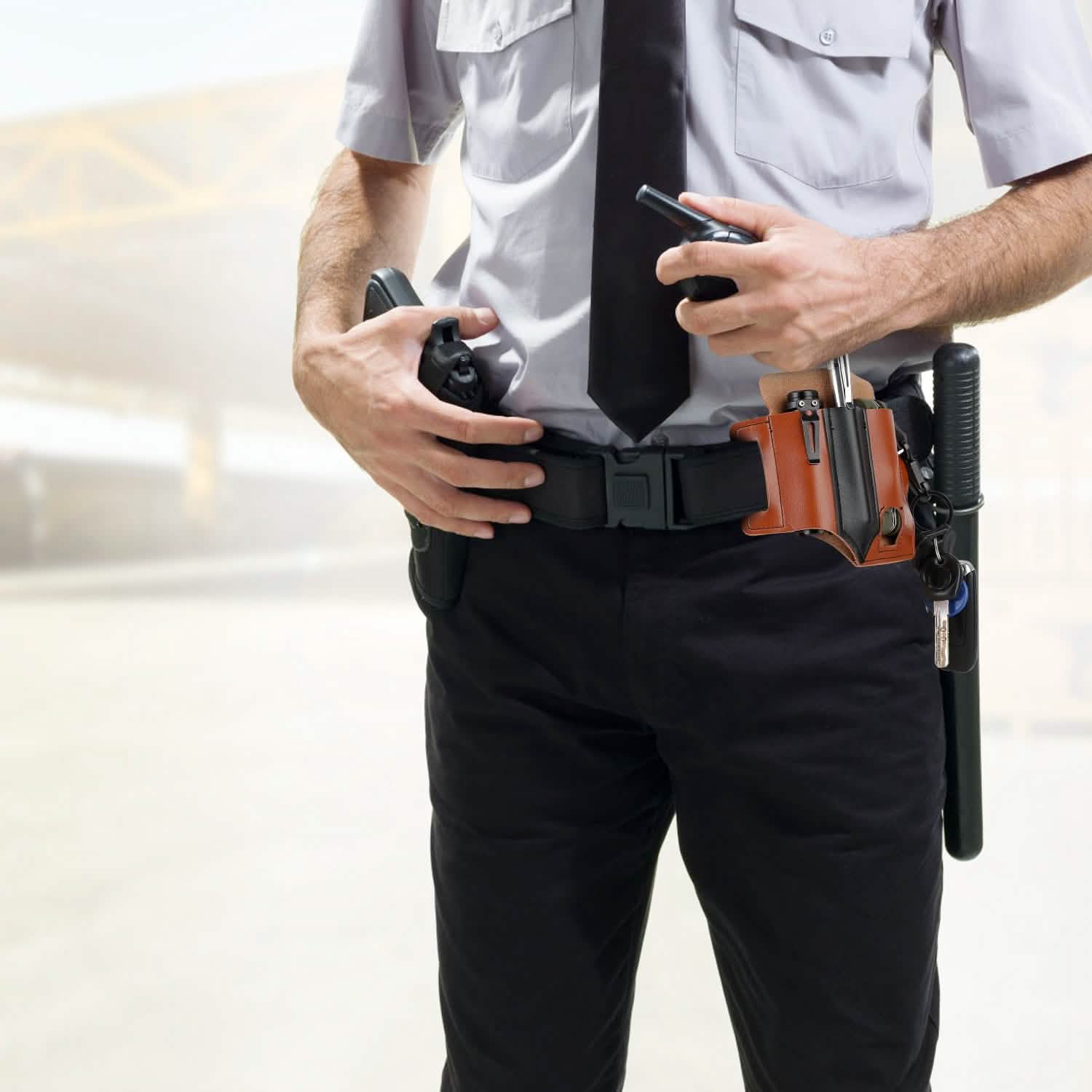 Multi-tool Sheath for Belt Leather EDC Pocket Organizer Everything Else - Tophatter Daily Deals