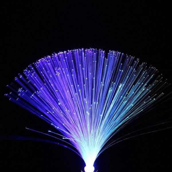 Multicolor LED Fiber Optic Light Lamp Indoor Lighting - Tophatter Daily Deals