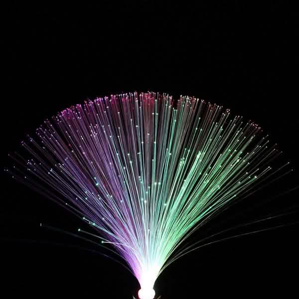 Multicolor LED Fiber Optic Light Lamp Indoor Lighting - Tophatter Daily Deals