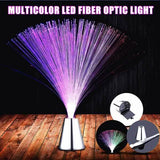 Multicolor LED Fiber Optic Light Lamp Indoor Lighting - Tophatter Daily Deals
