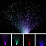 Multicolor LED Fiber Optic Light Lamp Indoor Lighting - Tophatter Daily Deals