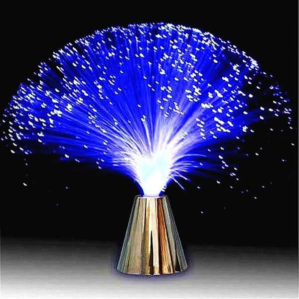 Multicolor LED Fiber Optic Light Lamp Indoor Lighting - Tophatter Daily Deals