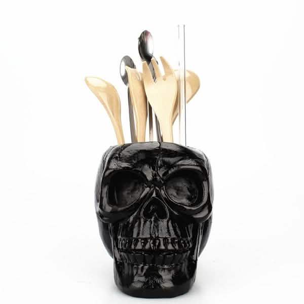 Multifunction Creative Skull Storage Stationery Holder Furniture & Decor - Tophatter Daily Deals