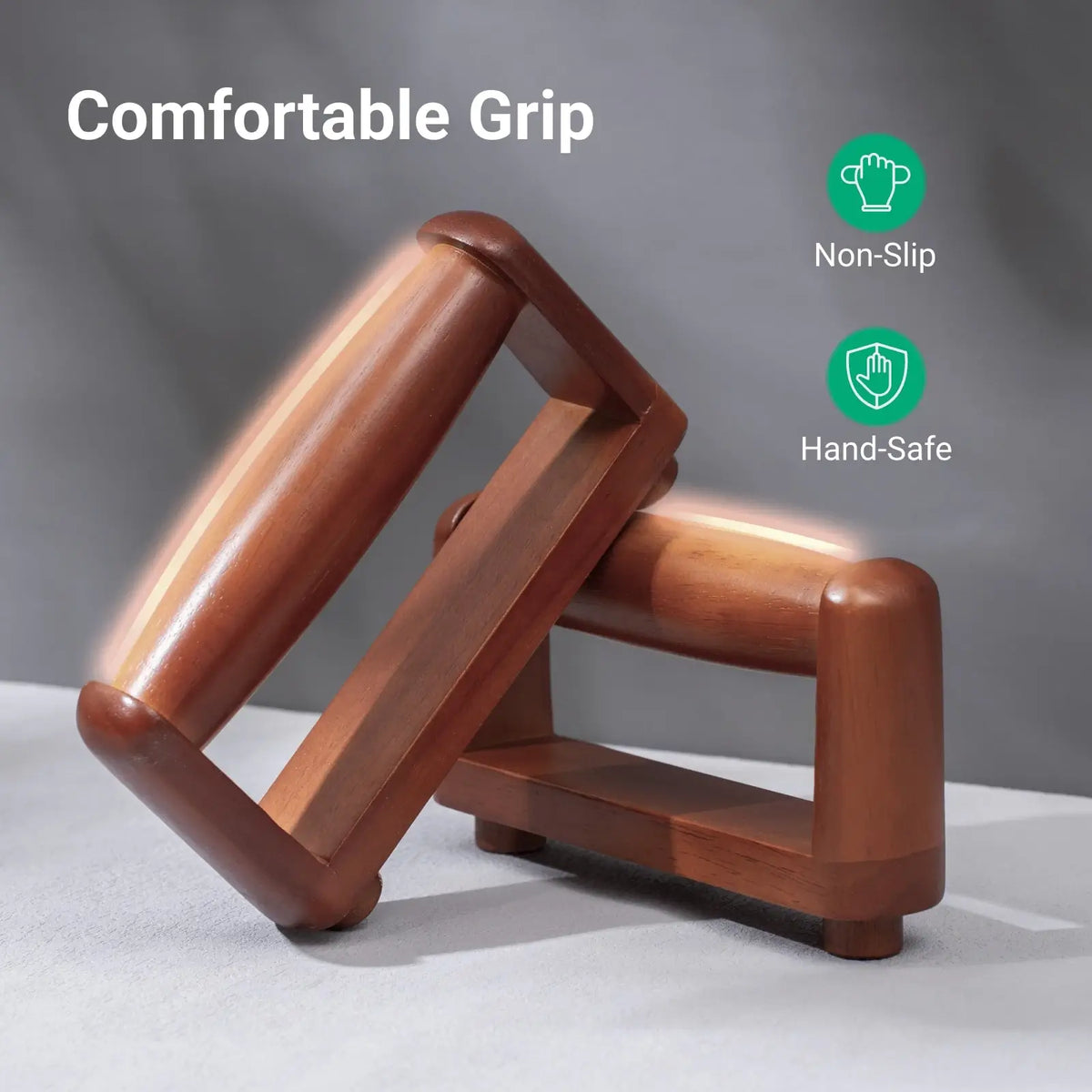 Portable Wooden Push-Up Board Fitness & Exercise - Tophatter Daily Deals