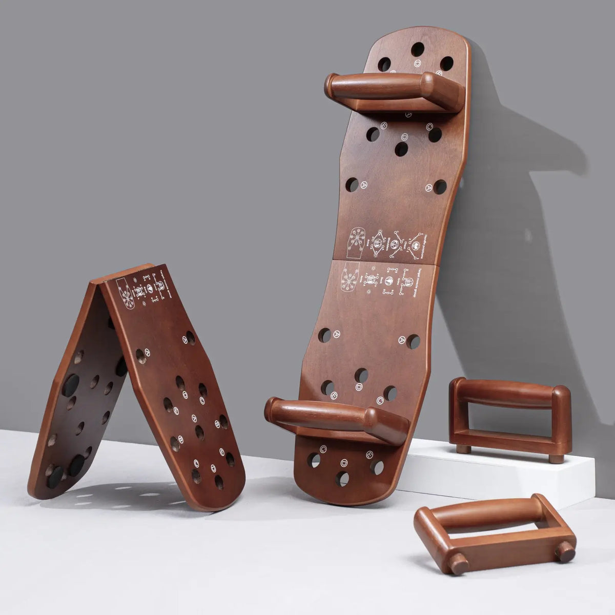 Portable Wooden Push-Up Board Fitness & Exercise - Tophatter Daily Deals
