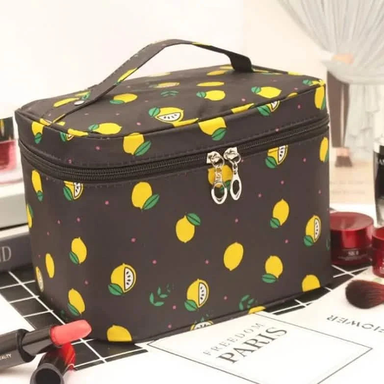 Multifunction Travel Cosmetic Bag Large Capacity Women Toiletries Organizer Black Lemon Beauty & Personal Care - Tophatter Daily Deals