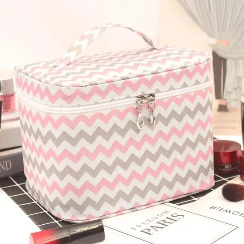 Multifunction Travel Cosmetic Bag Large Capacity Women Toiletries Organizer Stripe Beauty & Personal Care - Tophatter Daily Deals