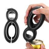 Multifunctional 6-In-1 Can Jar Opener Tool And Adjustable Bottle Opener Kitchen Tools & Gadgets - Tophatter Daily Deals