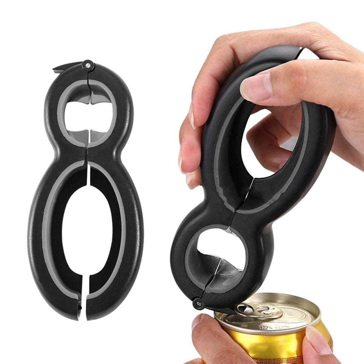 Multifunctional 6-In-1 Can Jar Opener Tool And Adjustable Bottle Opener Kitchen Tools & Gadgets - Tophatter Daily Deals