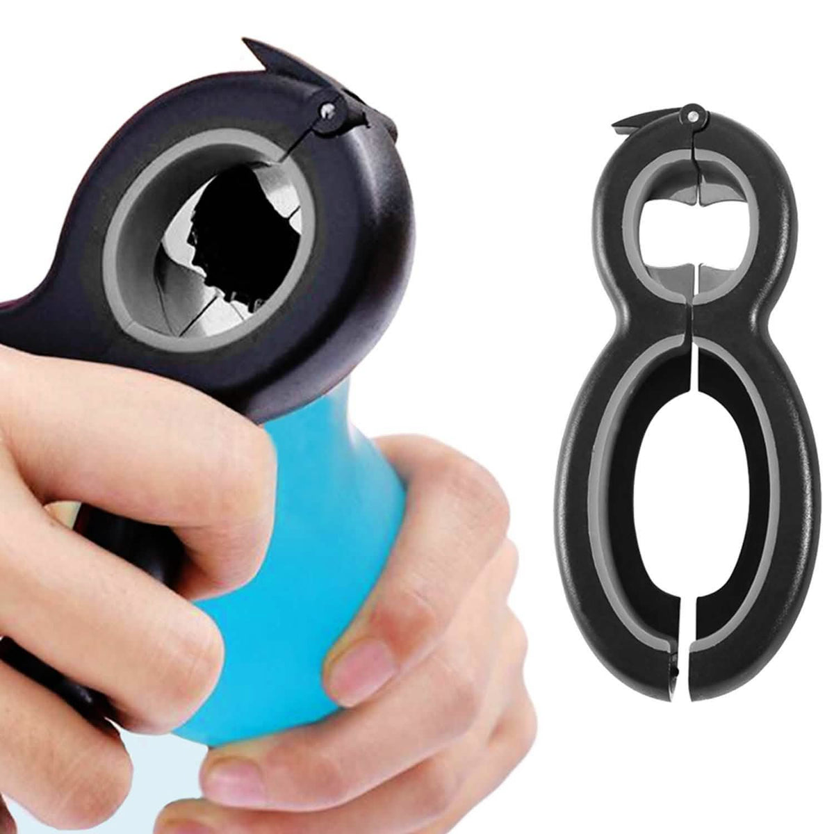 Multifunctional 6-In-1 Can Jar Opener Tool And Adjustable Bottle Opener Kitchen Tools & Gadgets - Tophatter Daily Deals