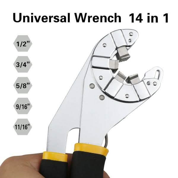 Multifunctional Adjustable Universal Wrench Home Improvement - Tophatter Daily Deals