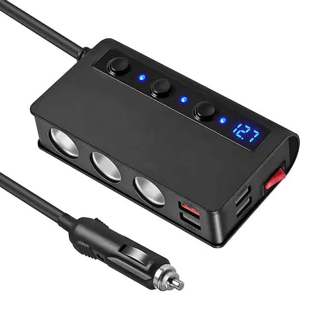 Multifunctional Car Charger Socket Automotive - Tophatter Daily Deals