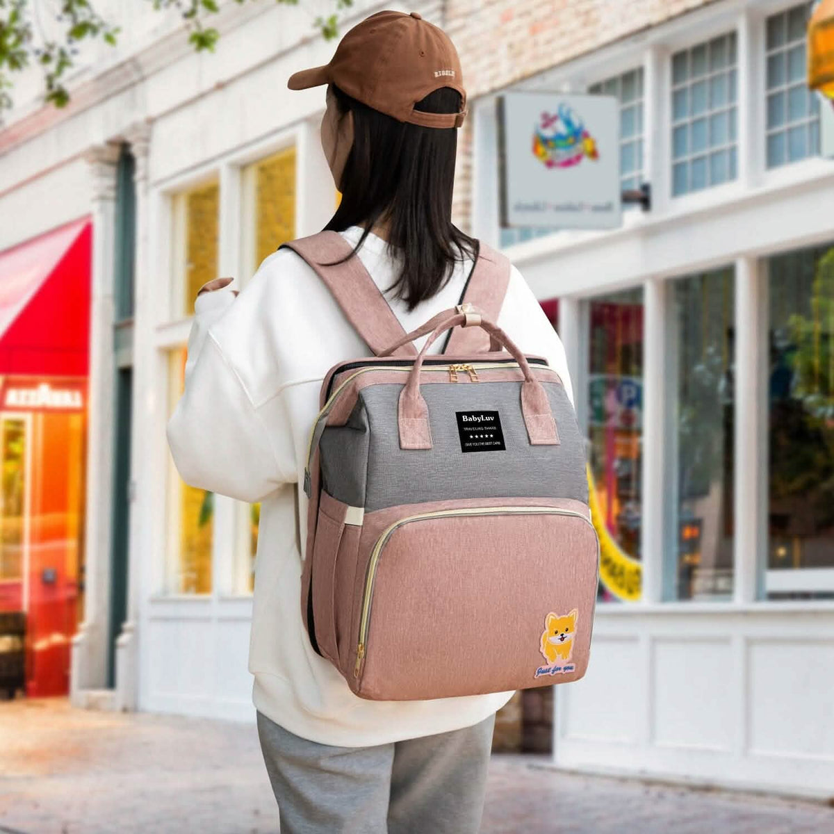 Multifunctional Diaper Bag Backpack Baby Gear - Tophatter Daily Deals
