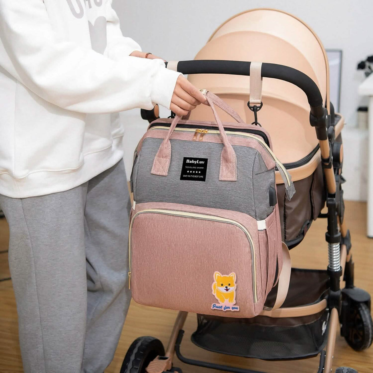 Multifunctional Diaper Bag Backpack Baby Gear - Tophatter Daily Deals