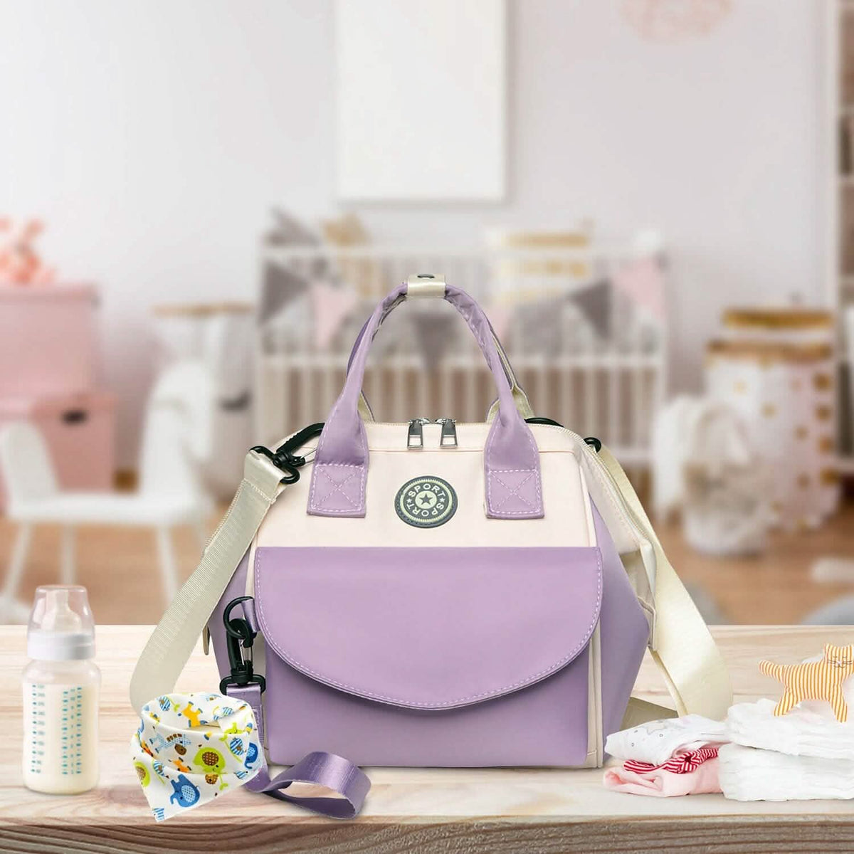 Multifunctional Diaper Changing Bag with 2 Insulated Pockets Commute Bag Baby Gear - Tophatter Daily Deals