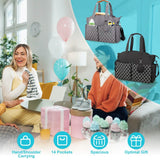 Multifunctional Diaper Changing Tote Bag with Adjustable Messenger Strap Baby Gear - Tophatter Daily Deals
