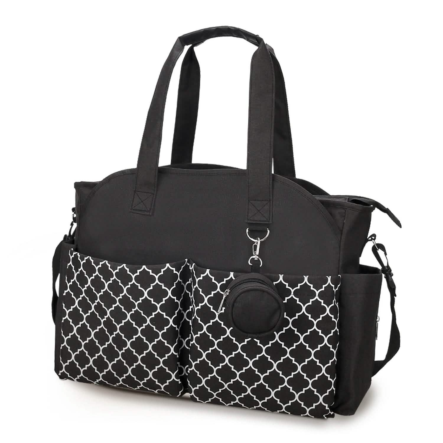 Multifunctional Diaper Changing Tote Bag with Adjustable Messenger Strap Baby Gear - Tophatter Daily Deals
