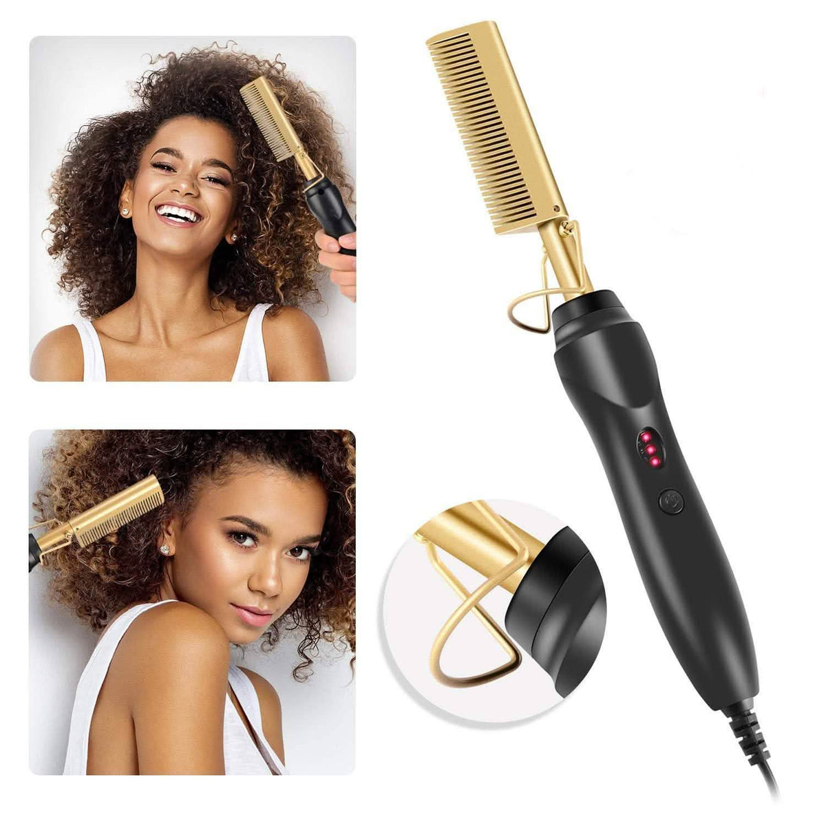 Multifunctional Hair Straightening Comb Beauty & Personal Care - Tophatter Daily Deals