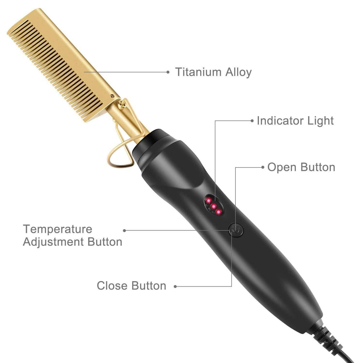 Multifunctional Hair Straightening Comb Beauty & Personal Care - Tophatter Daily Deals