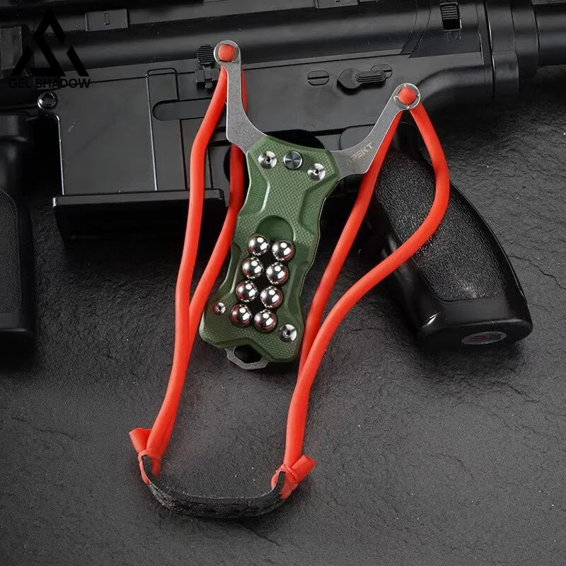 Multifunctional knife slingshot G10 EDC Pocket Folding Knife-GS18 Green Pocket Knives - Tophatter Daily Deals