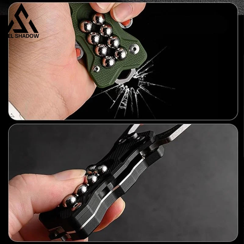 Multifunctional knife slingshot G10 EDC Pocket Folding Knife-GS18 Pocket Knives - Tophatter Daily Deals