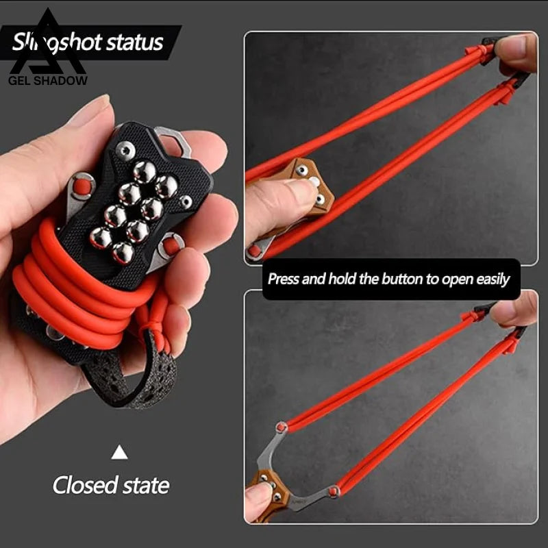 Multifunctional knife slingshot G10 EDC Pocket Folding Knife-GS18 Pocket Knives - Tophatter Daily Deals