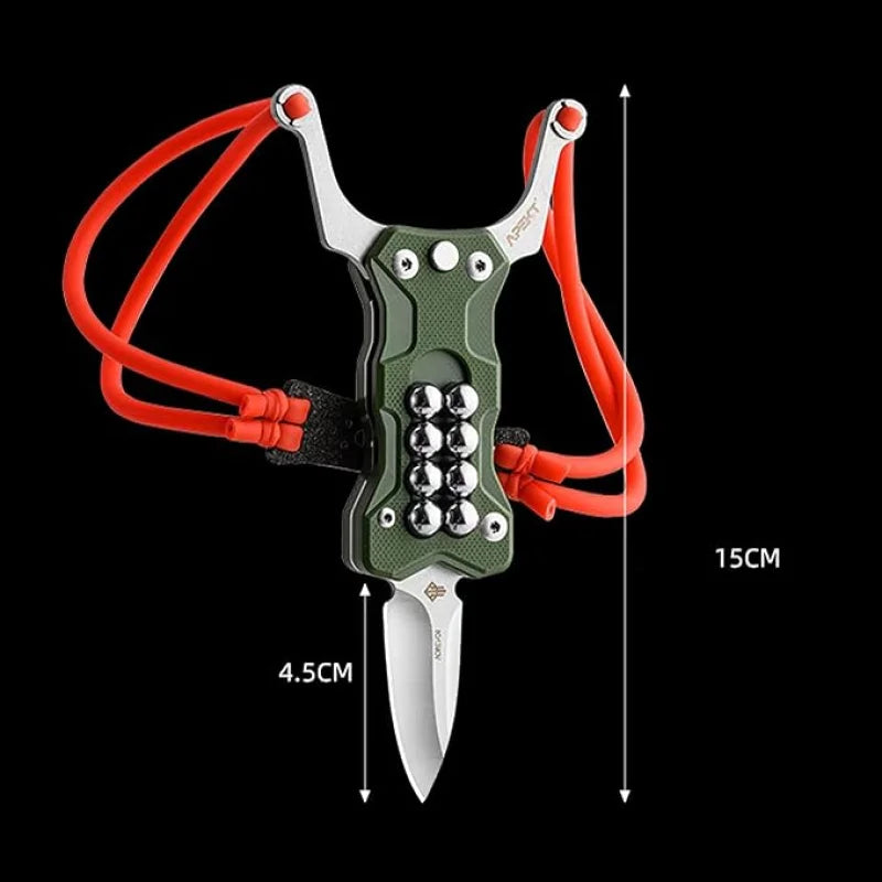 Multifunctional knife slingshot G10 EDC Pocket Folding Knife-GS18 Pocket Knives - Tophatter Daily Deals