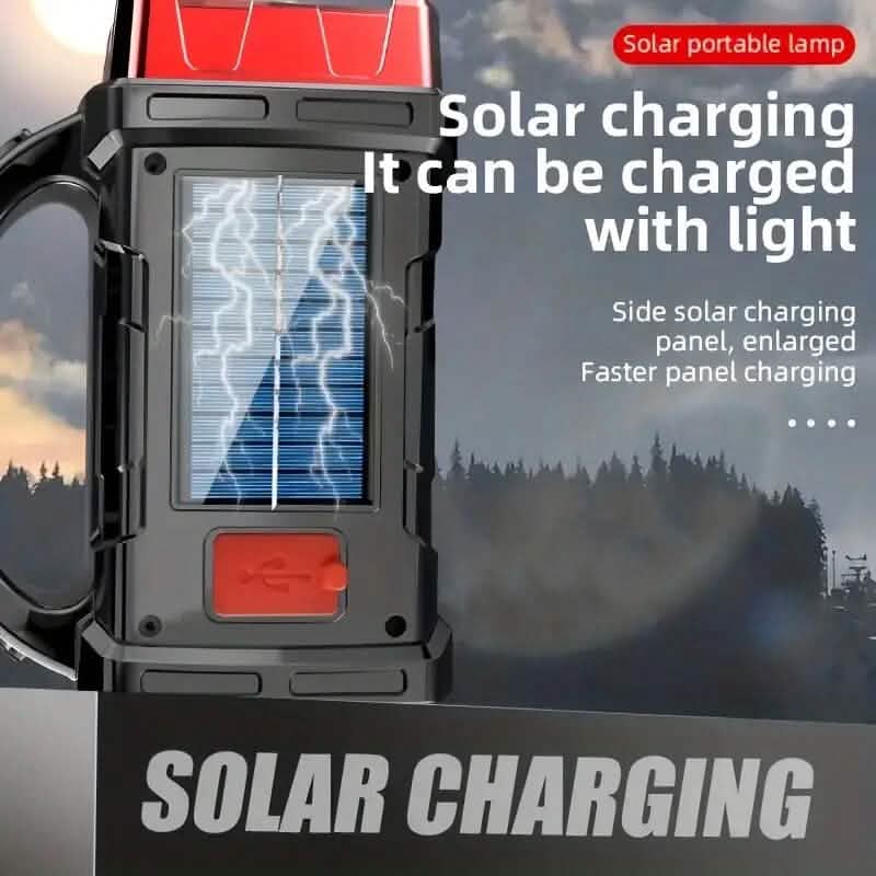 Multifunctional LED Solar Camping Light Solar Outdoor Lights - Tophatter Daily Deals