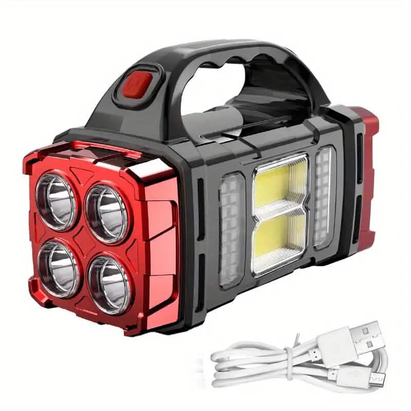 Multifunctional LED Solar Camping Light Red Solar Outdoor Lights - Tophatter Daily Deals