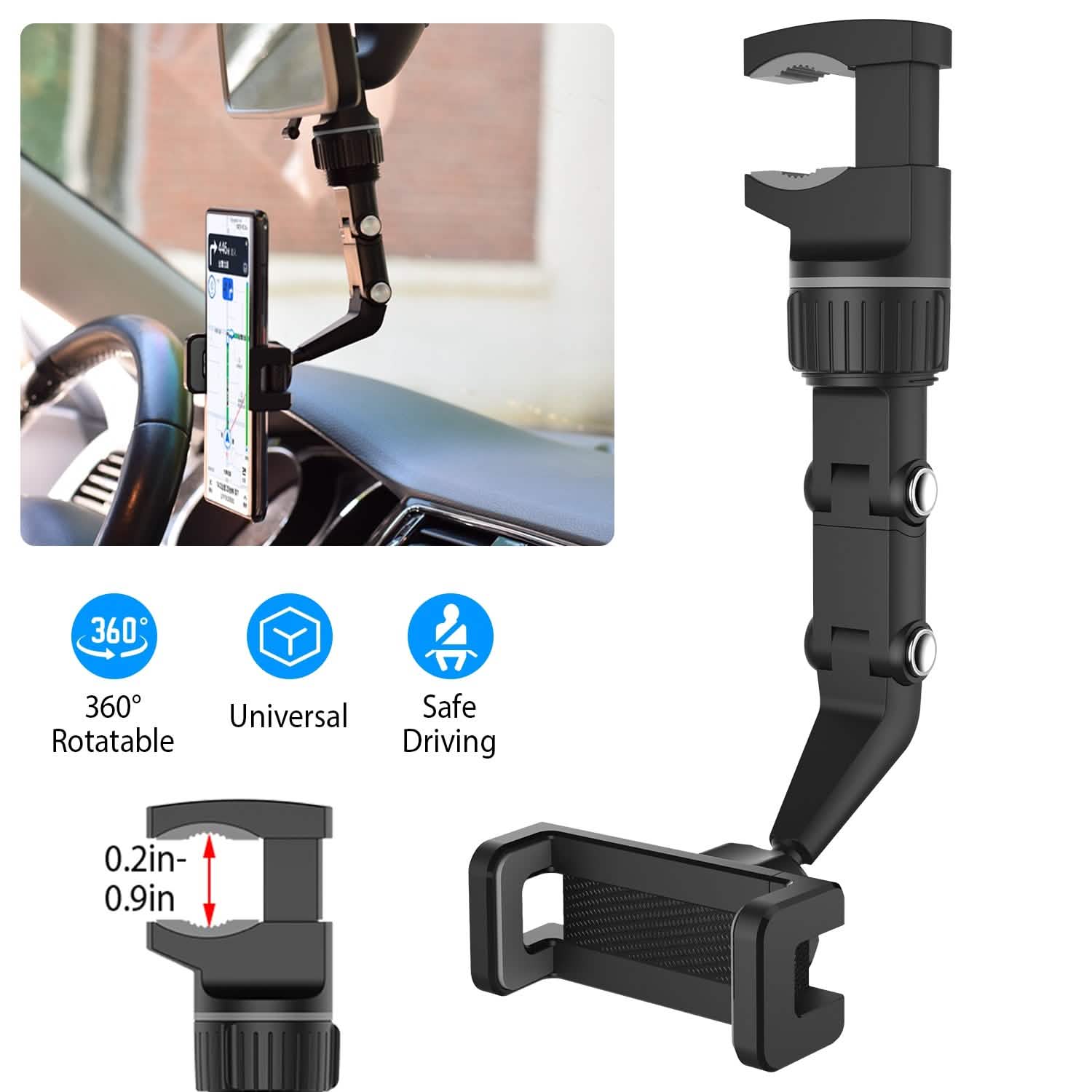 Multifunctional Mobile Phone Holder Bracket Automotive - Tophatter Daily Deals