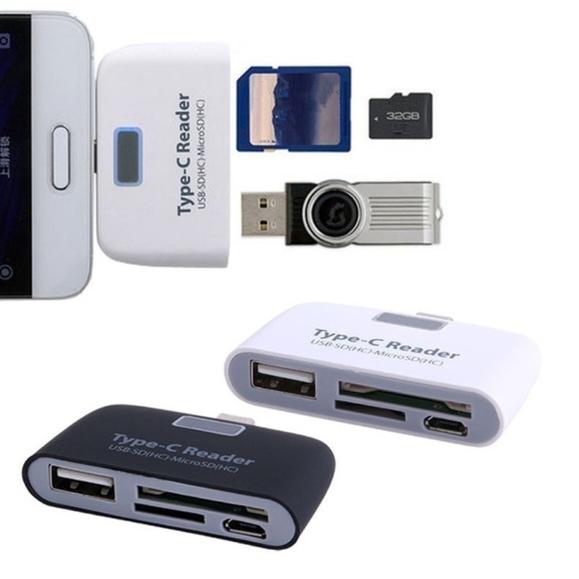 Multifunctional Smart 4-in-1 Laptop PC Durable Phone TF Micro SD Type-C Reader - Tophatter Daily Deals