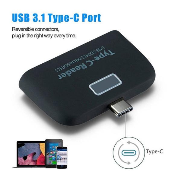 Multifunctional Smart 4-in-1 Laptop PC Durable Phone TF Micro SD Type-C Reader - Tophatter Daily Deals