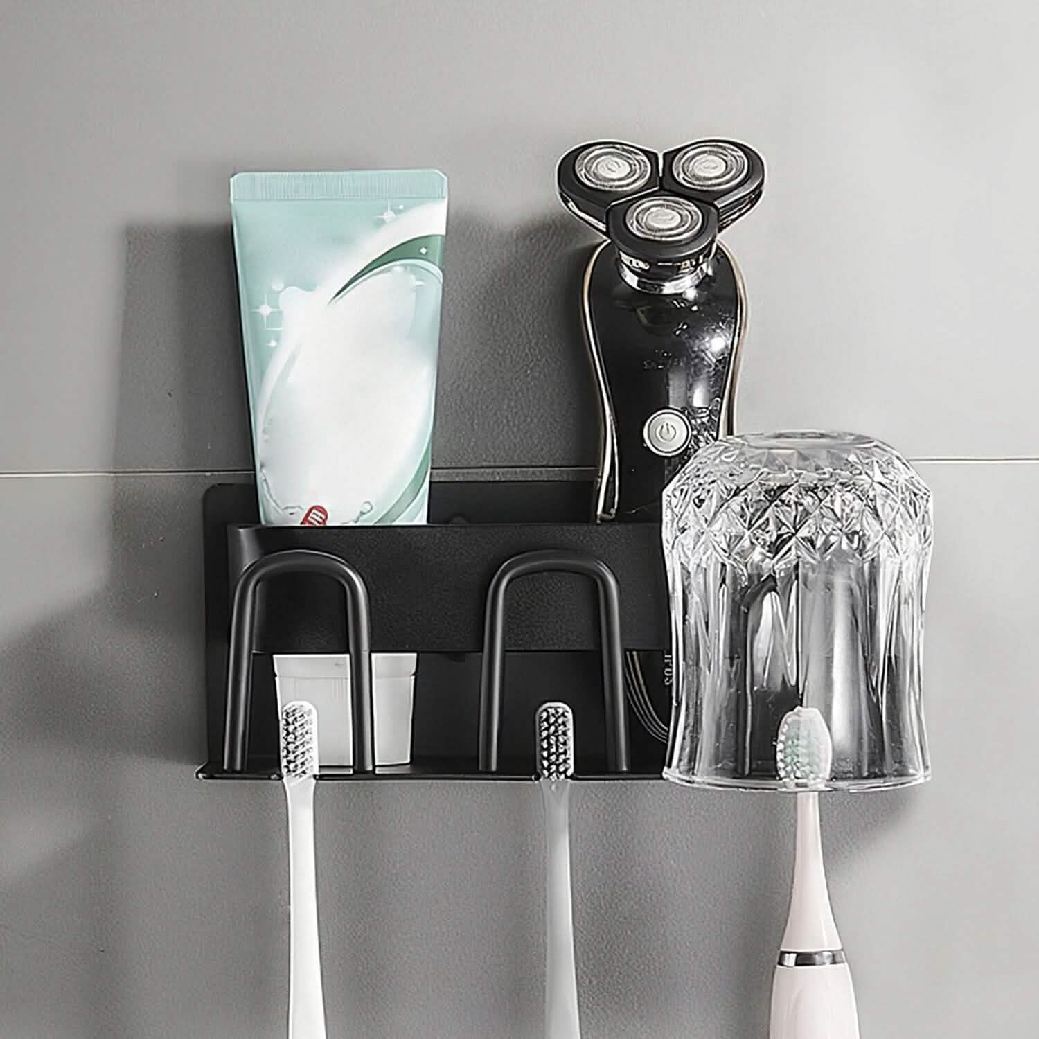 Multifunctional Toothbrush Holder Rack Organizer Bath - Tophatter Daily Deals
