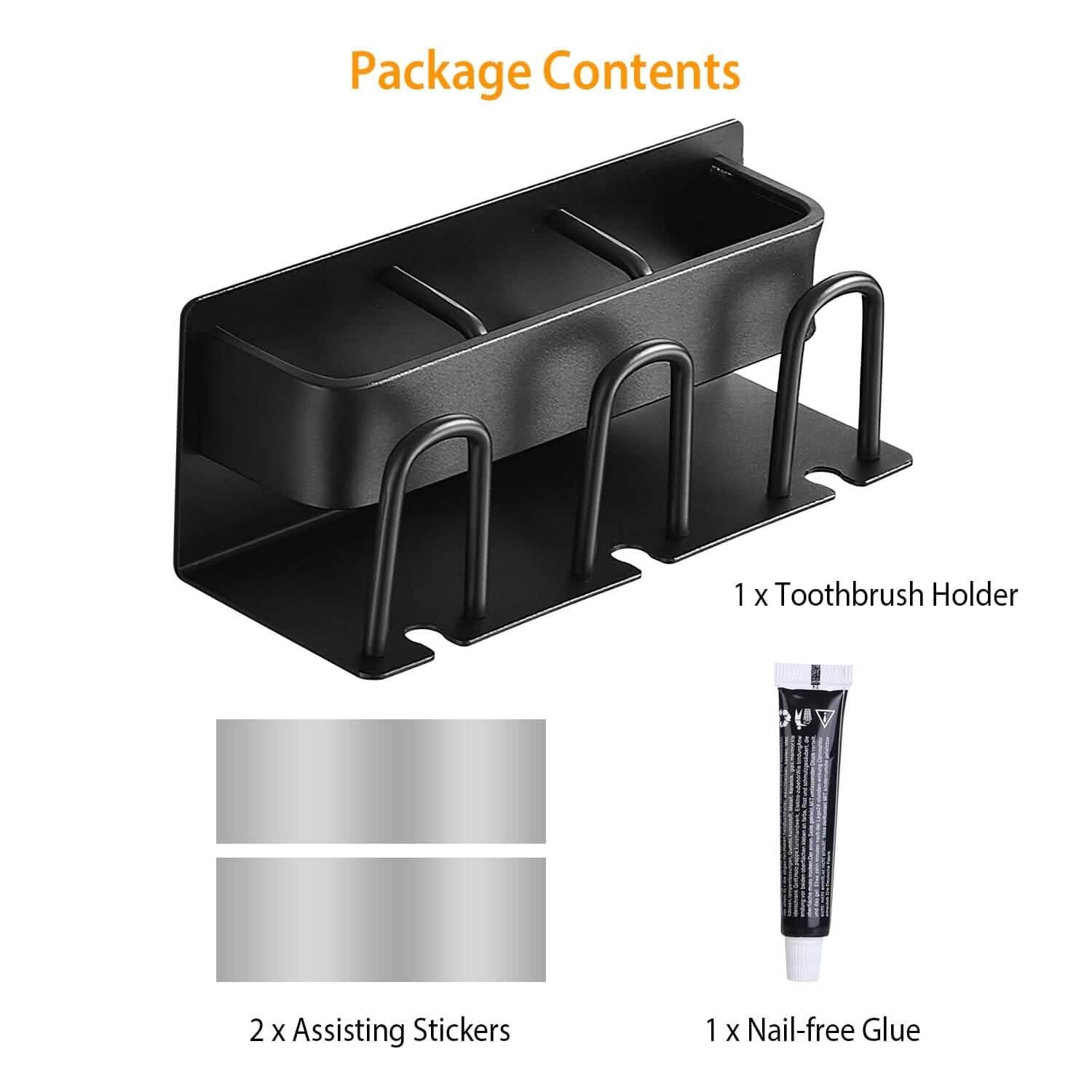 Multifunctional Toothbrush Holder Rack Organizer Bath - Tophatter Daily Deals