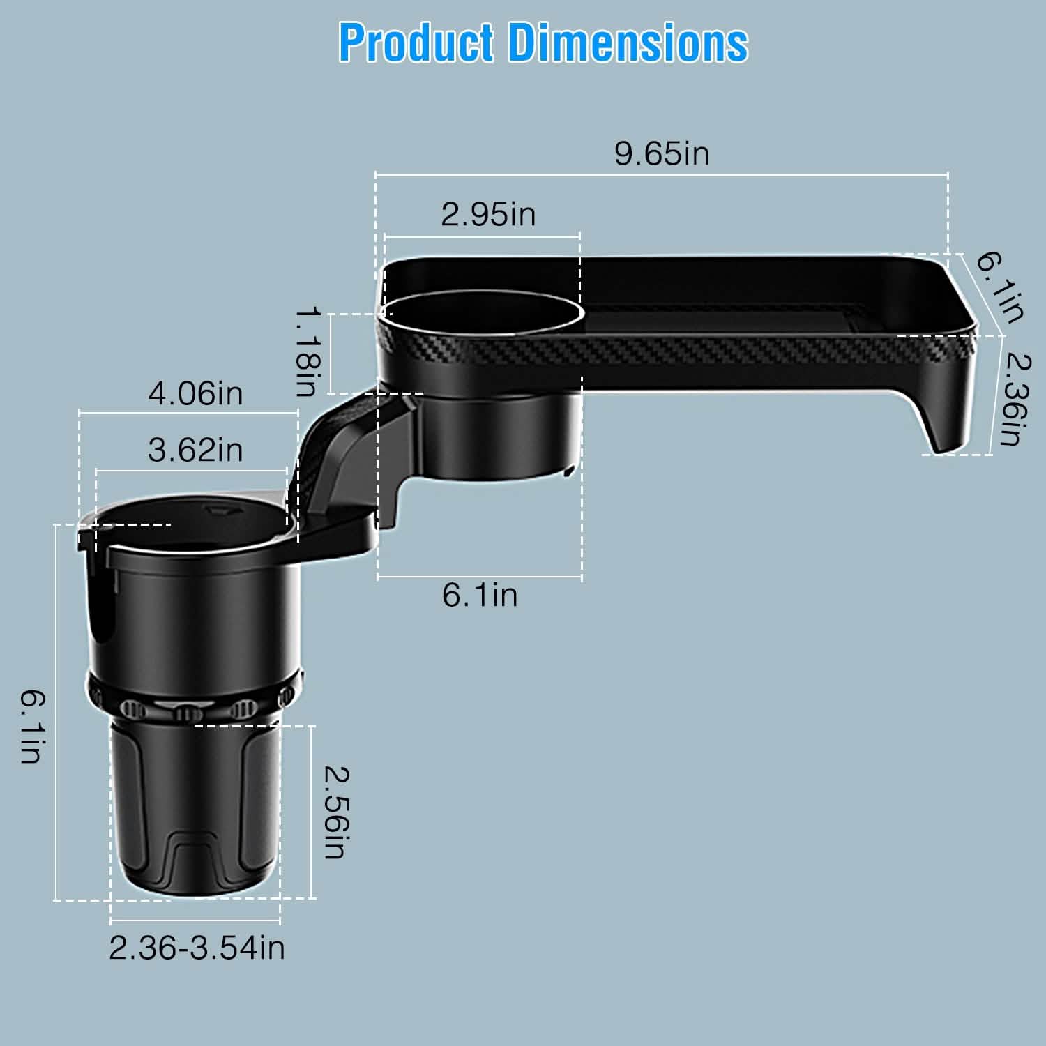 Multifunctional Water Cup Mount Stand with Detachable Tray Automotive - Tophatter Daily Deals