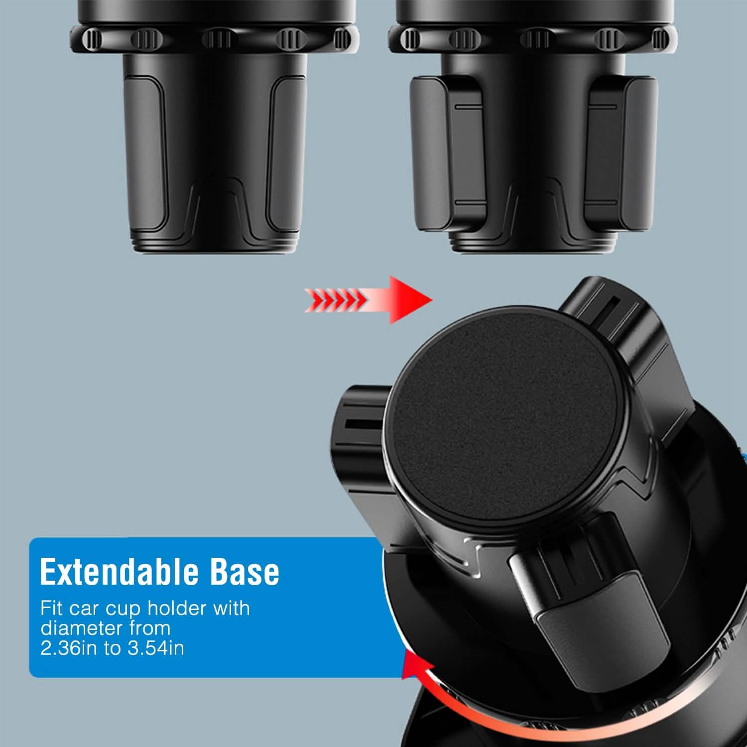 Multifunctional Water Cup Mount Stand with Detachable Tray Automotive - Tophatter Daily Deals